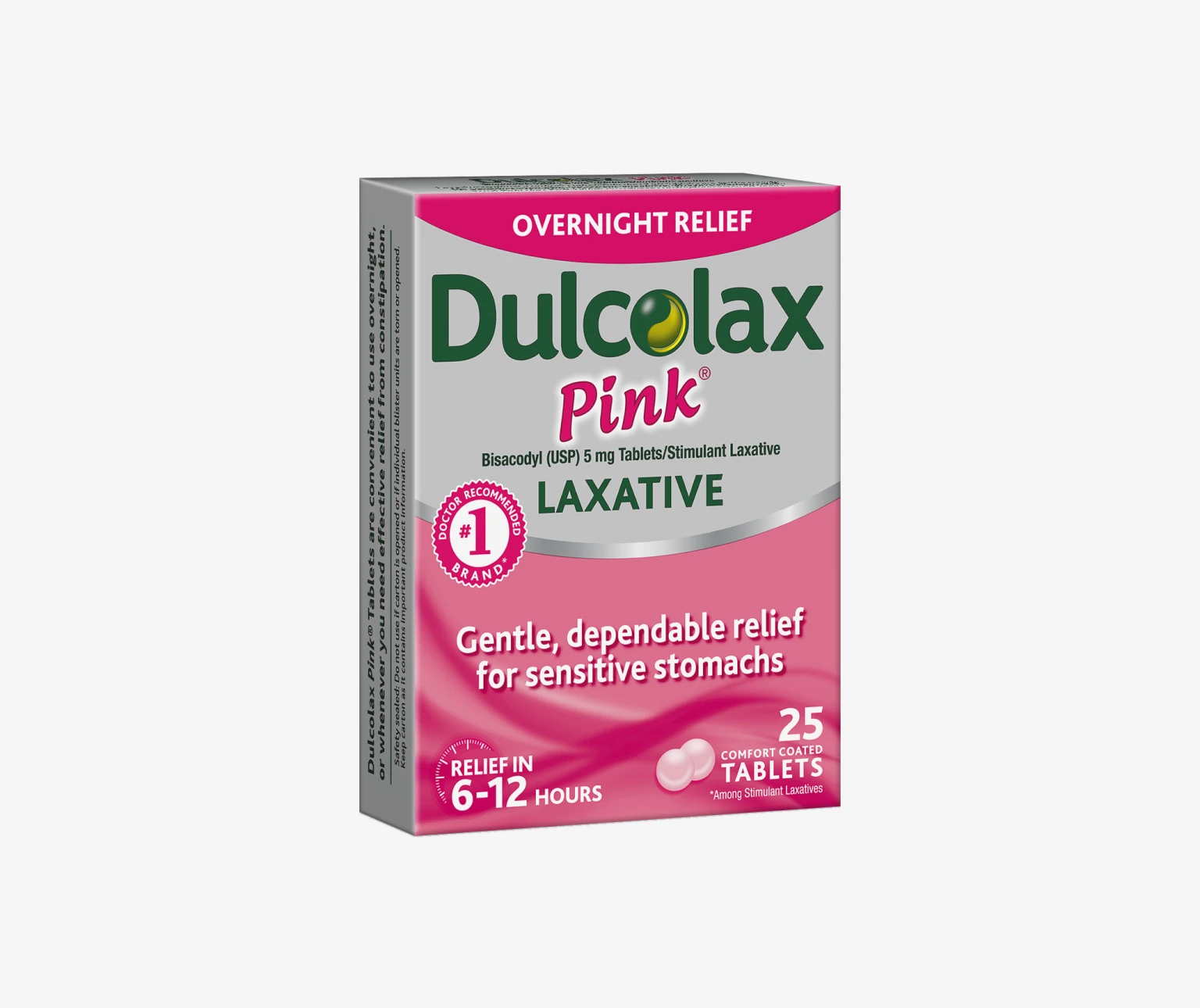 Pink Laxative Tablets for Constipation Relief Dulcolax® Laxative Solutions